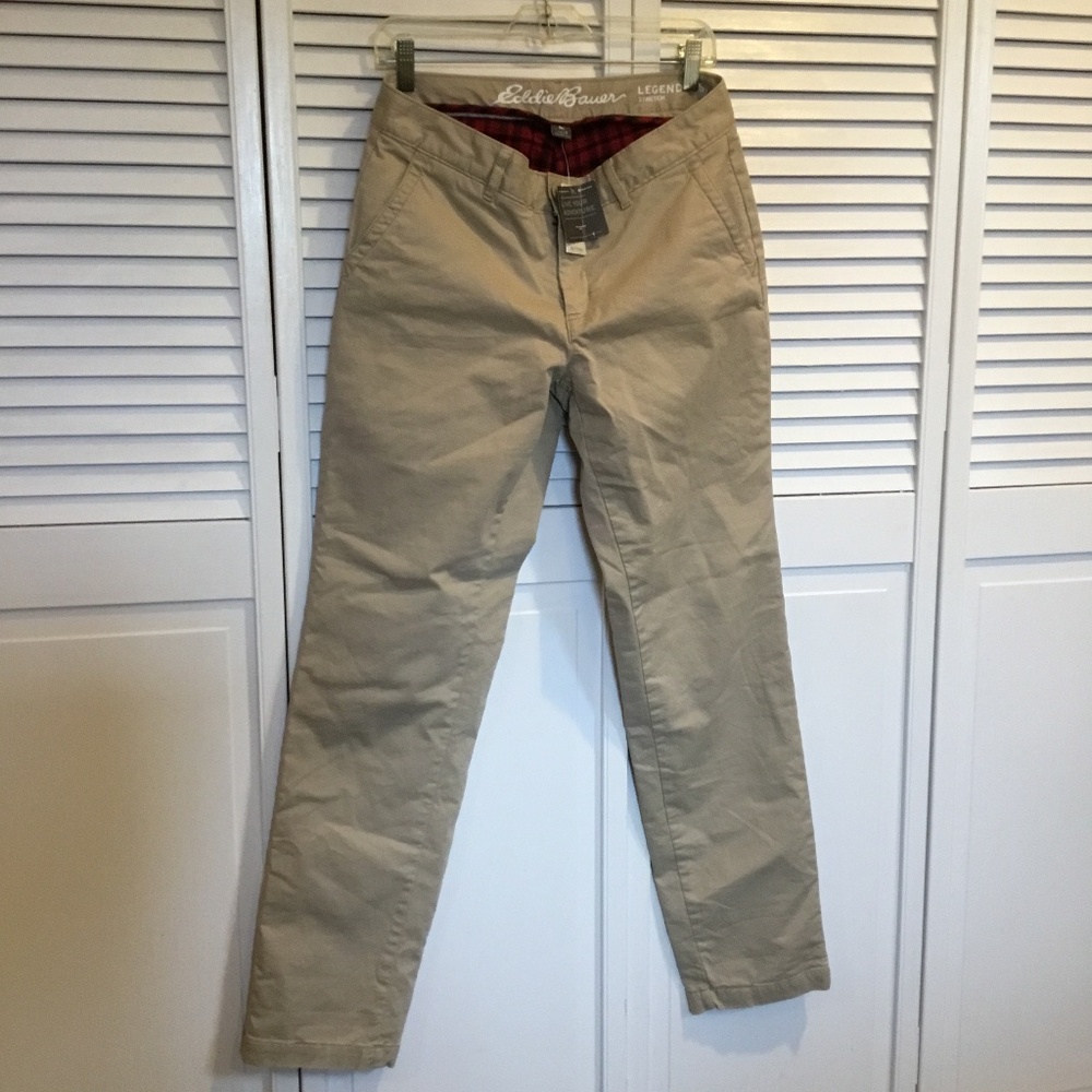 Eddie Bauer Women”s Stretch Flannel Lined Pants, size 6